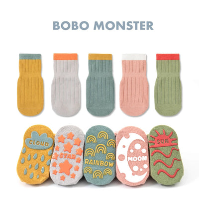 Children's  Anti Slip Striped Spring Socks