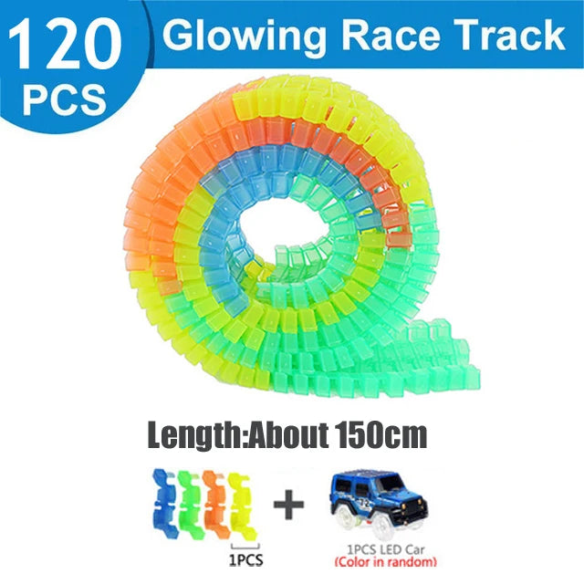 Kids Exciting DIY Flexible Track Toy