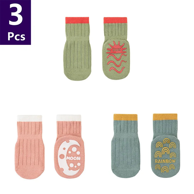 Children's  Anti Slip Striped Spring Socks