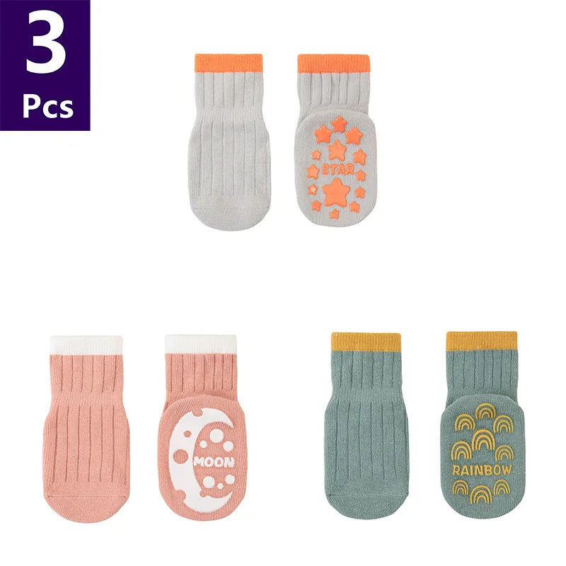 Children's  Anti Slip Striped Spring Socks