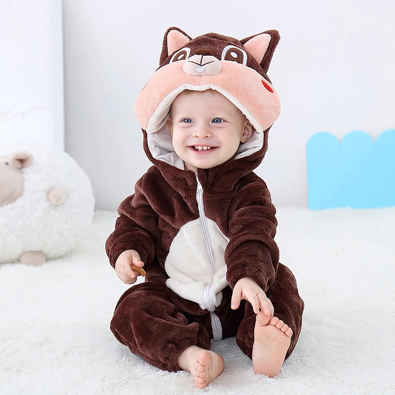 Baby Rompers Winter Kurumi Jumpsuit