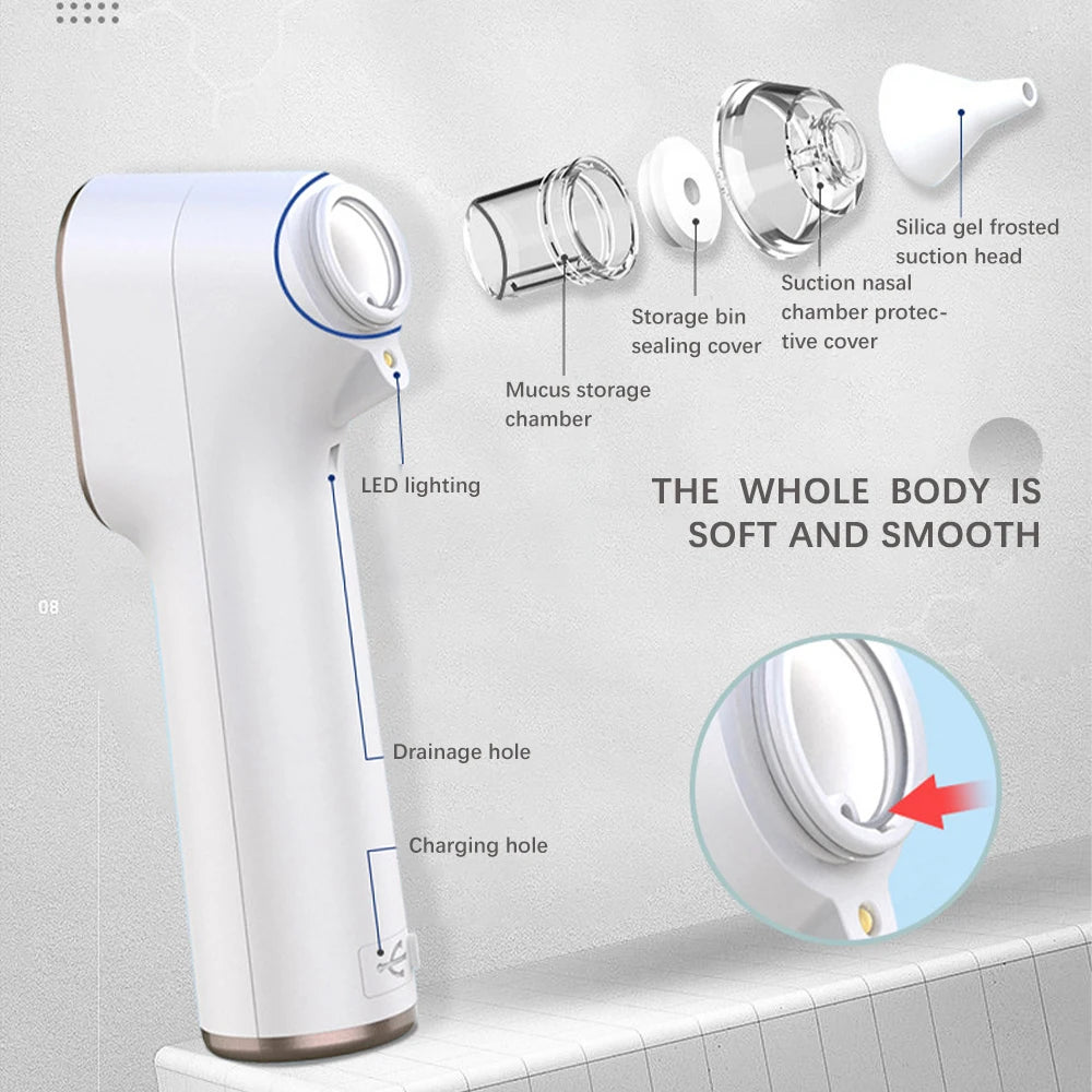 Baby Electric Nasenreiniger mit LED-Anzeige