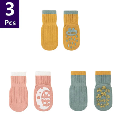 Children's  Anti Slip Striped Spring Socks