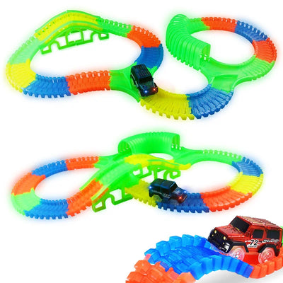 Kids Exciting DIY Flexible Track Toy