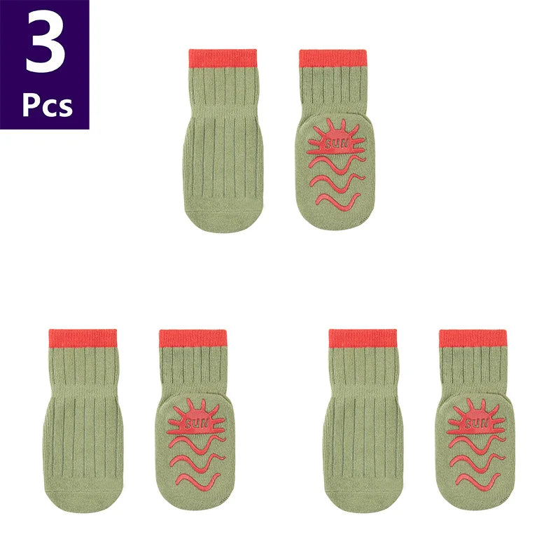 Children's  Anti Slip Striped Spring Socks