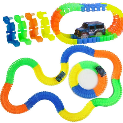 Kids Exciting DIY Flexible Track Toy