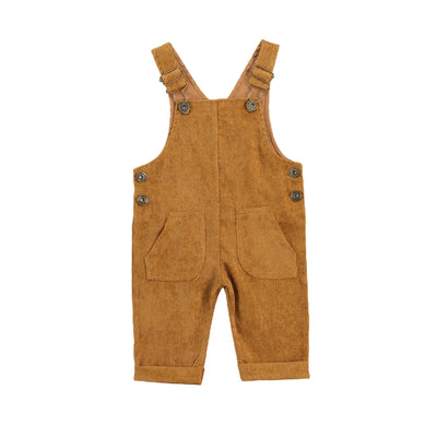 Baby-Overall aus Cord mit Tasche, Strampler