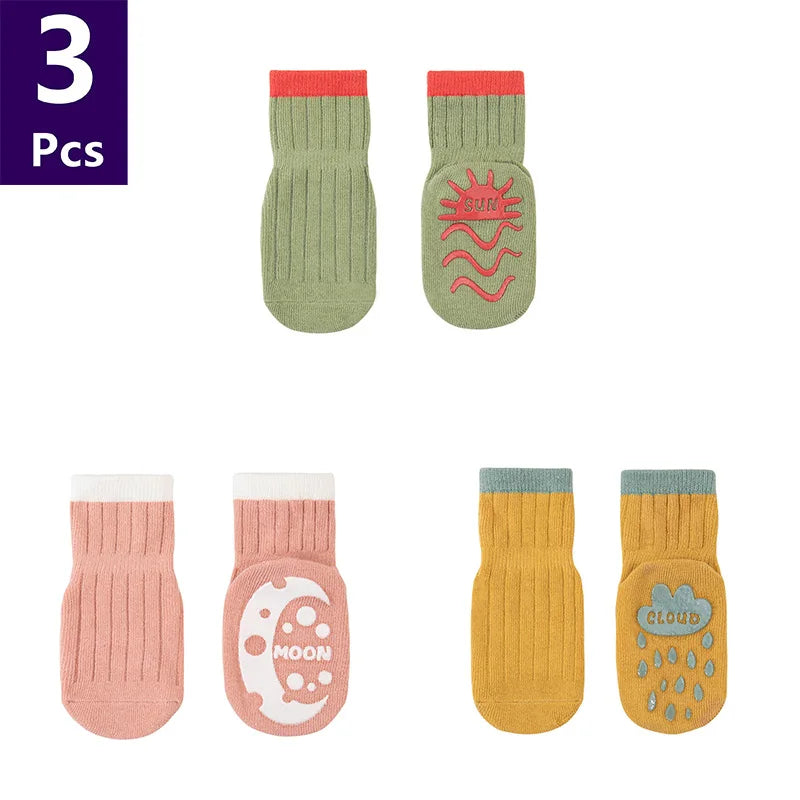 Children's  Anti Slip Striped Spring Socks