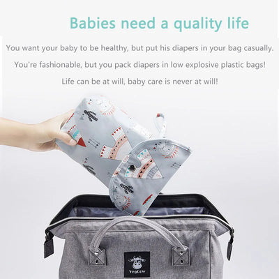 Baby Waterproof Reusable Diaper Bag