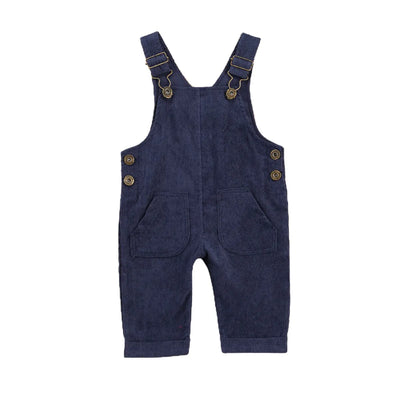 Babyoveraller Corduroy Pocket Romper Jumpsuit