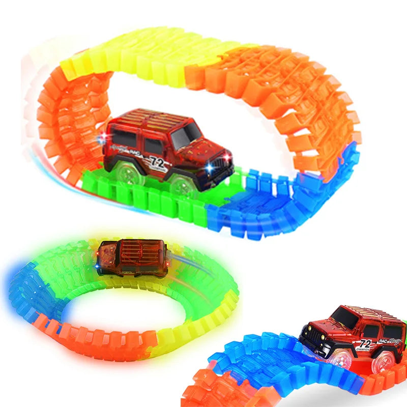 Kids Exciting DIY Flexible Track Toy