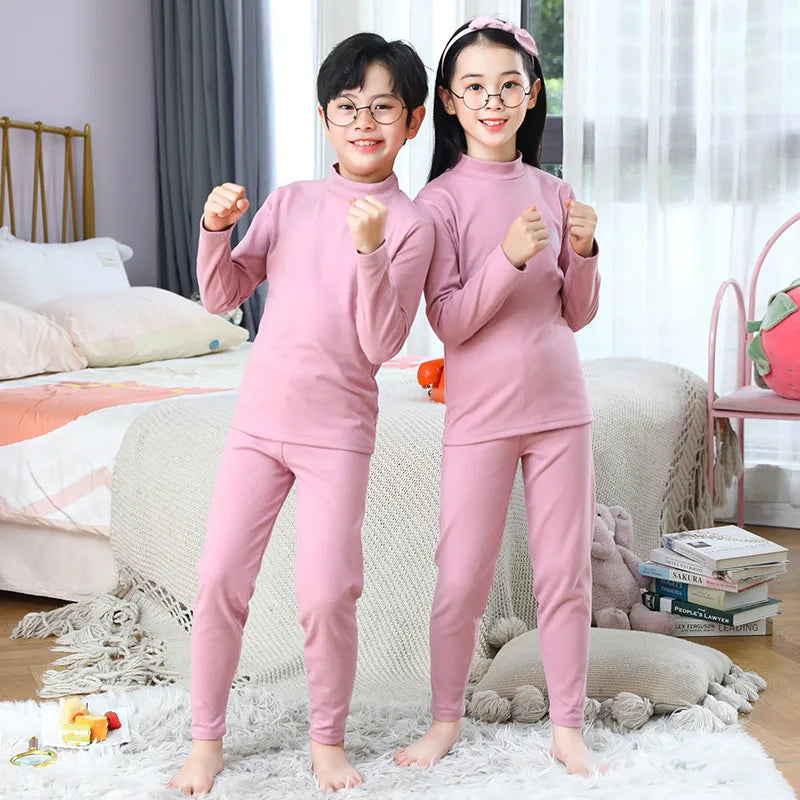 Kids Autumn Winter Thermal Underwear Suit