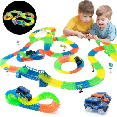 Kids Exciting DIY Flexible Track Toy