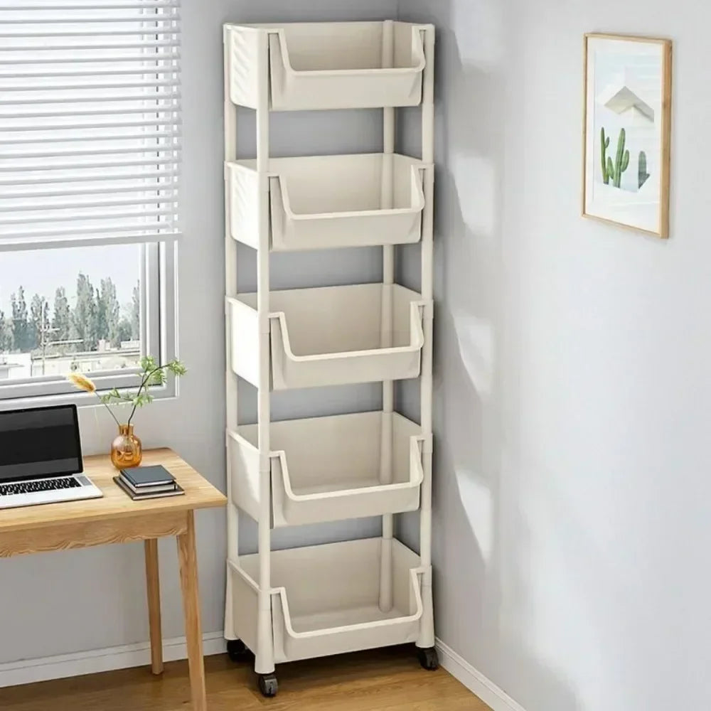 Baby Living Room Trolley Bookshelf