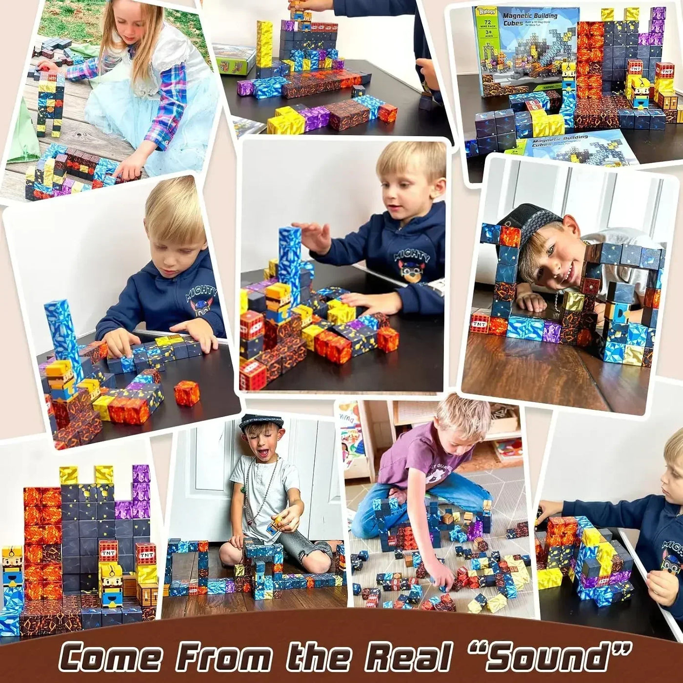 Mine World Cube Magnetic Building Blocks Toy