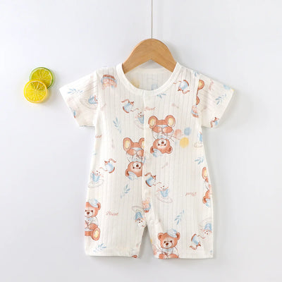 Baby Kurzarm-Onesies Kletter-Strampler