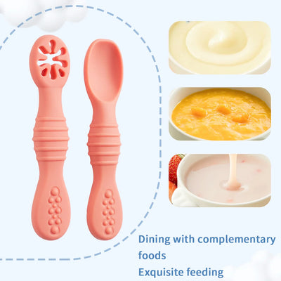 Baby Silicone Grinding Training Spoon