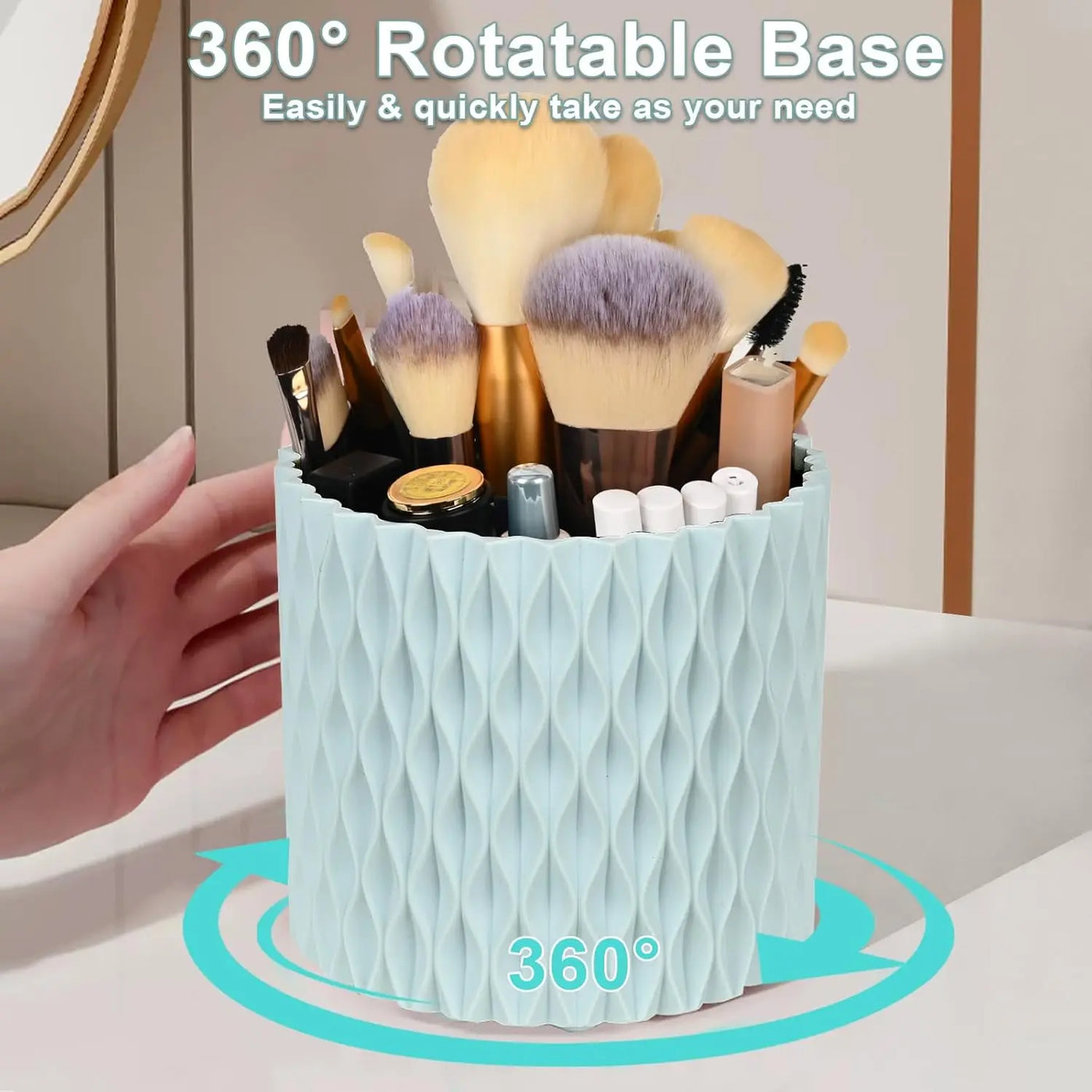 Multi-Functional Cosmetic Brushes Organizer