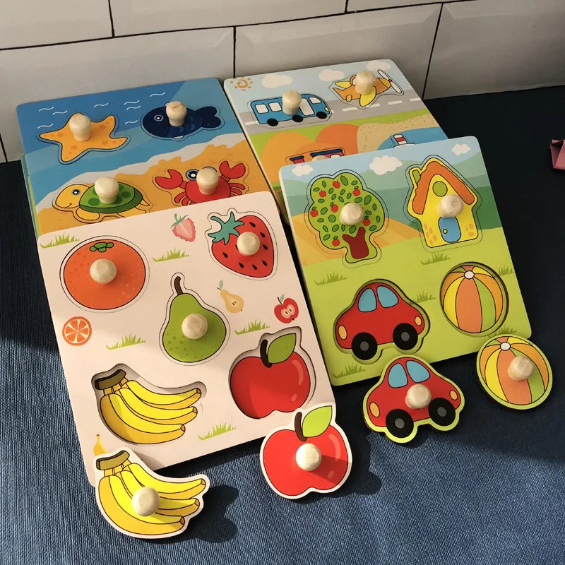 3D-Puzzle-Handkratzbrettspielzeug für Kinder