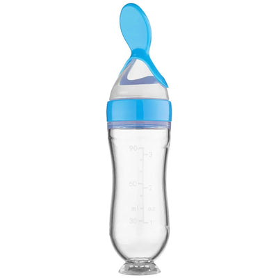 Baby Silicone Feeding Spoon Bottle