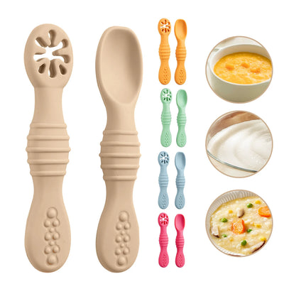 Baby Silicone Grinding Training Spoon