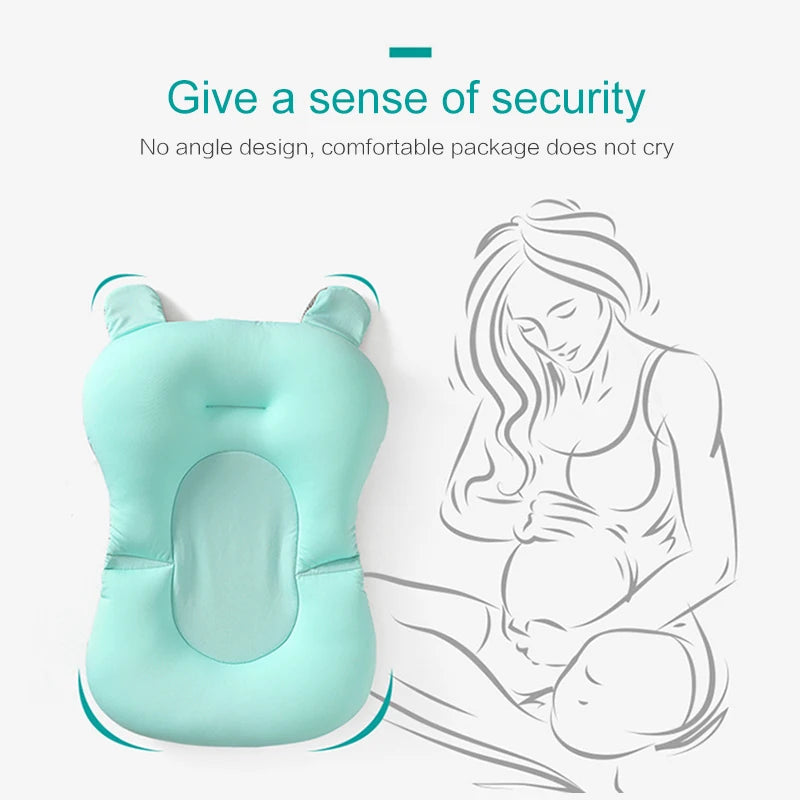 Baby Anti-Slip Soft Comfort Bathtub Pillow Seat