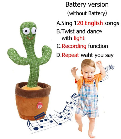 Kids Dancing Talking Cactus Toy