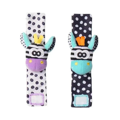 Baby Wrist Strap +Rattle Socks Bug Toy