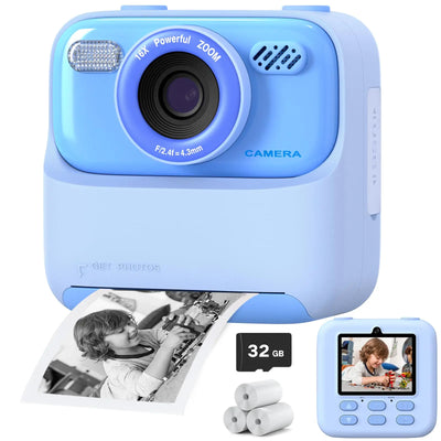 Kids HD Dual Lens Print Digital Camera Toy