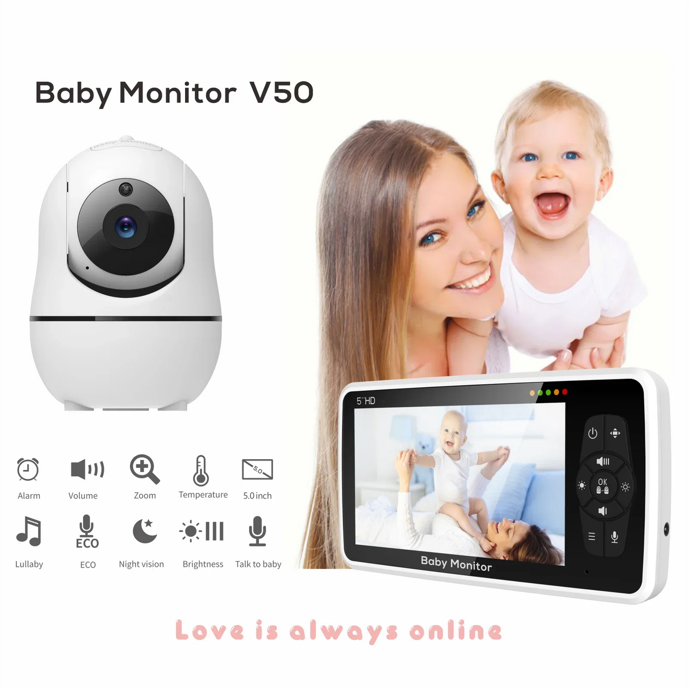 Baby Video Audio Monitor Kamera