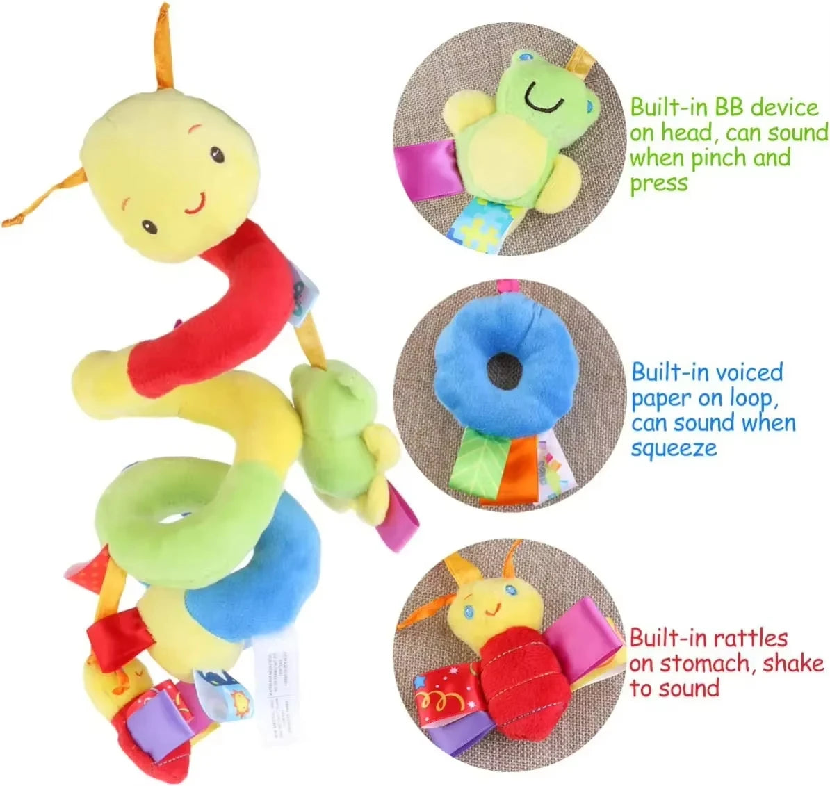 Baby Soft Crib Hanging Rattles Toy