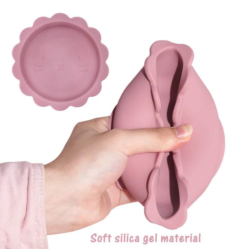 Baby Waterproof Silicone Feeding Bowl