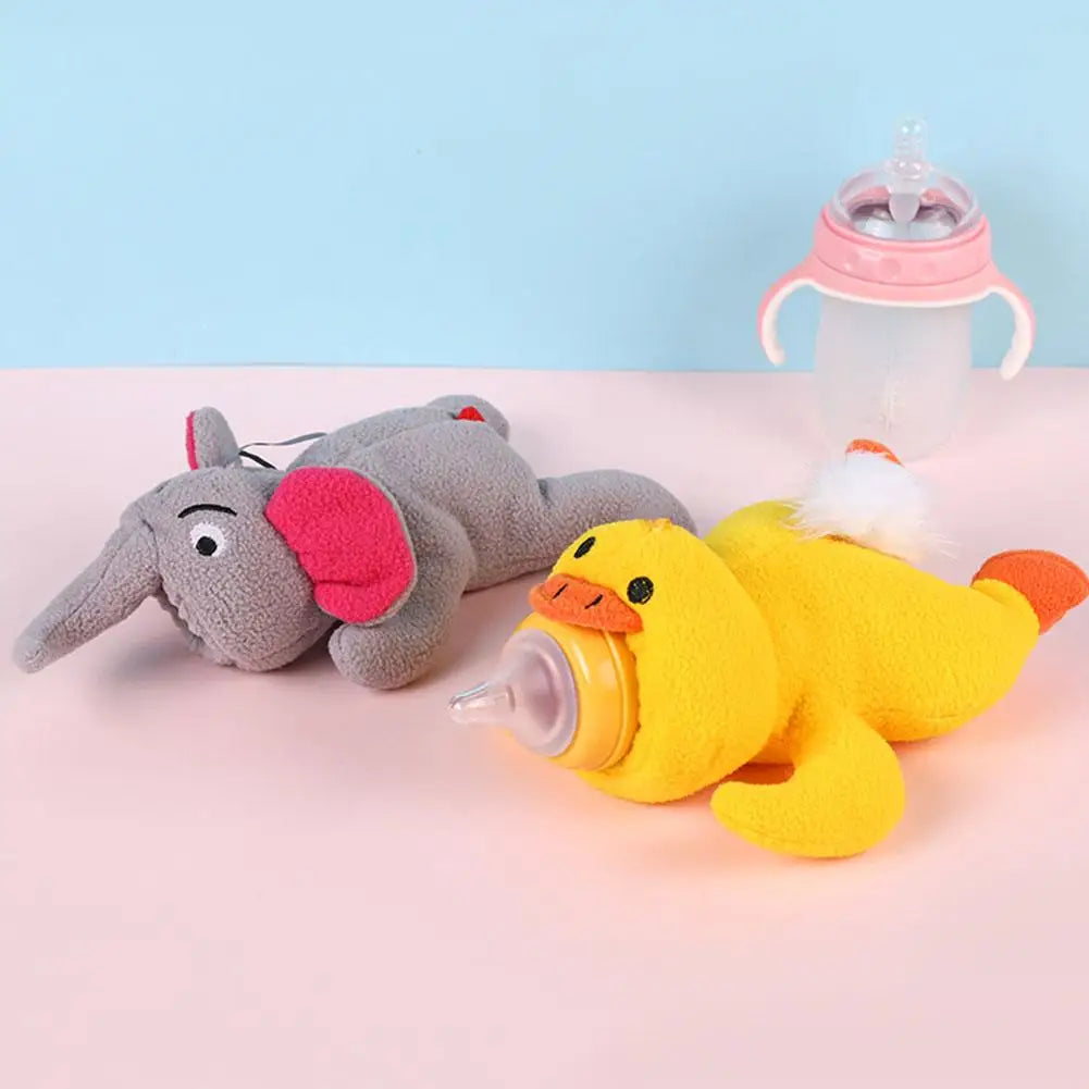 Kids Cute Plush Feeding Bottles Bag