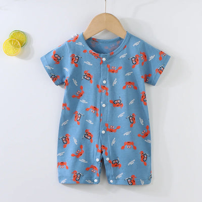 Baby Short-Sleeved Onesies Climbing Romper