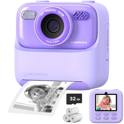 Kids HD Dual Lens Print Digital Camera Toy