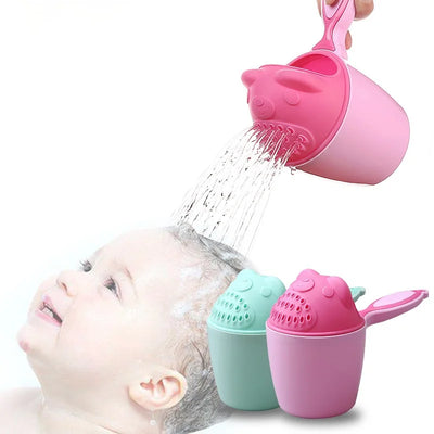 Baby Cute Cartoon Bath Cap Bailer