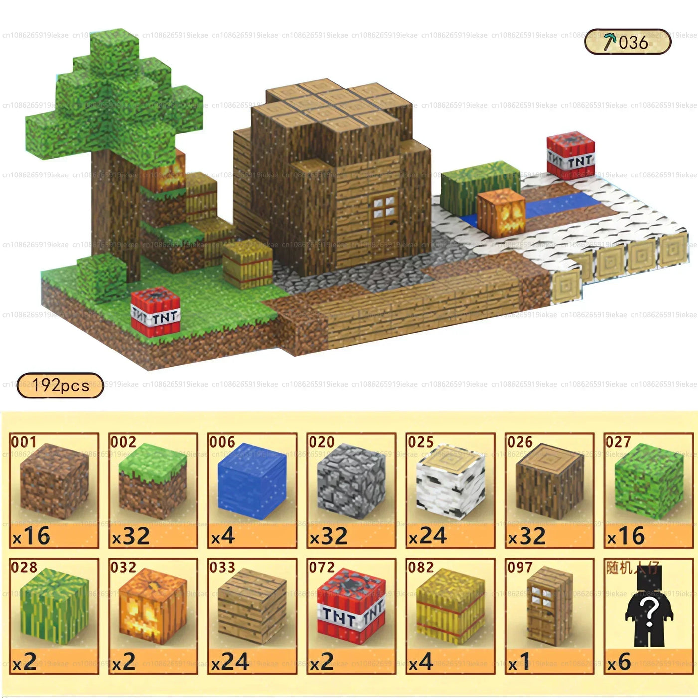 Mine World Cube magnetiska byggstenar leksak