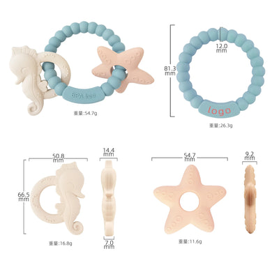 Baby Silicone Teether Ring