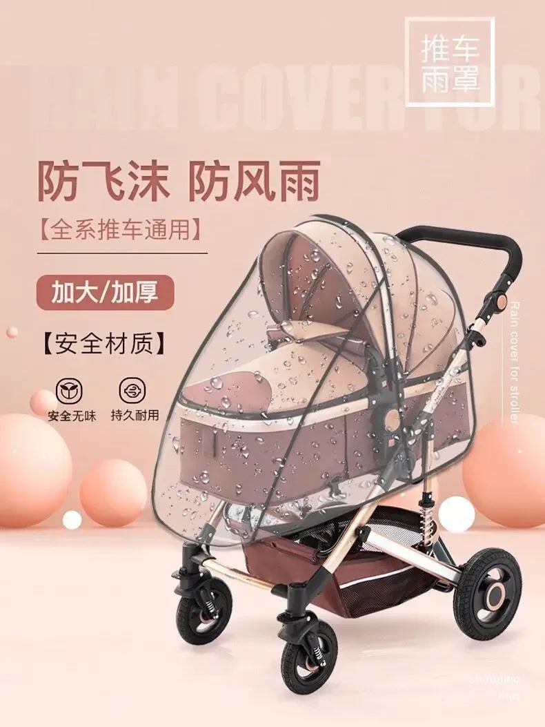 Baby Transparent Breathable Rain Cover Stroller