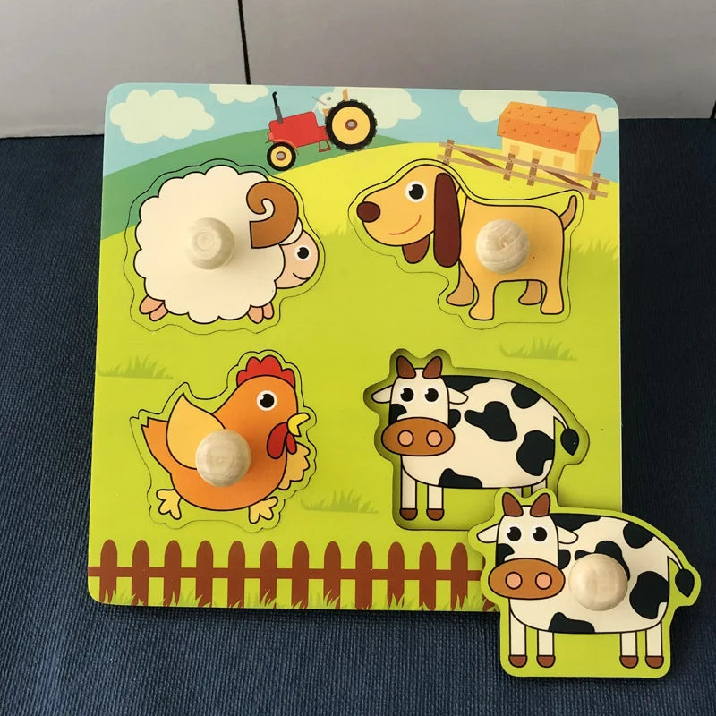 3D-Puzzle-Handkratzbrettspielzeug für Kinder