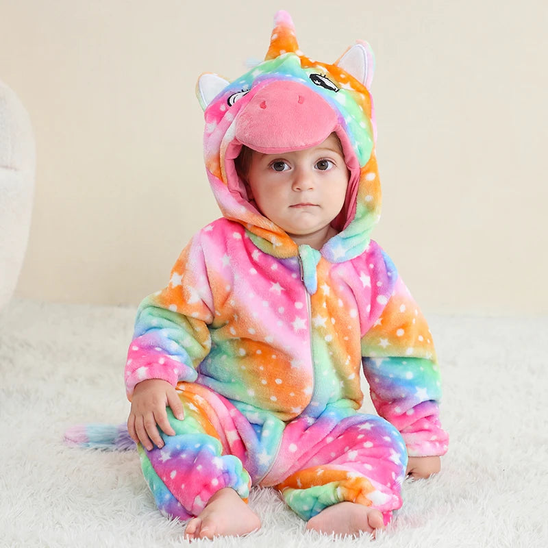 Baby söta dinosaurie kostymer Romper