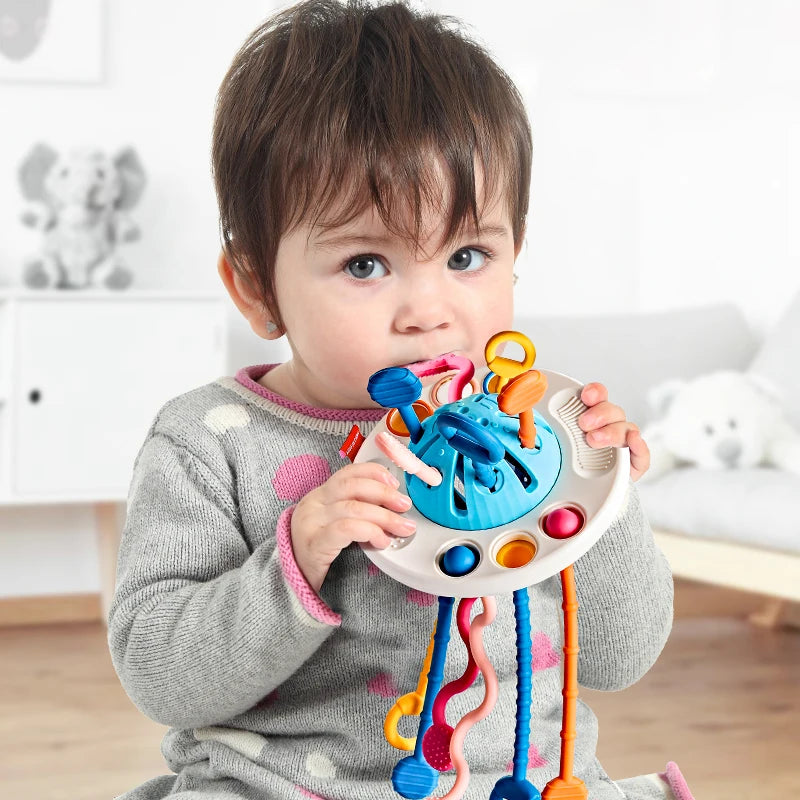 Baby Pull String Sensory Montessori Toy