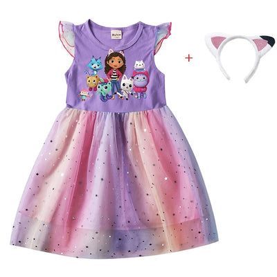 Baby Girl Headband Casual Dress