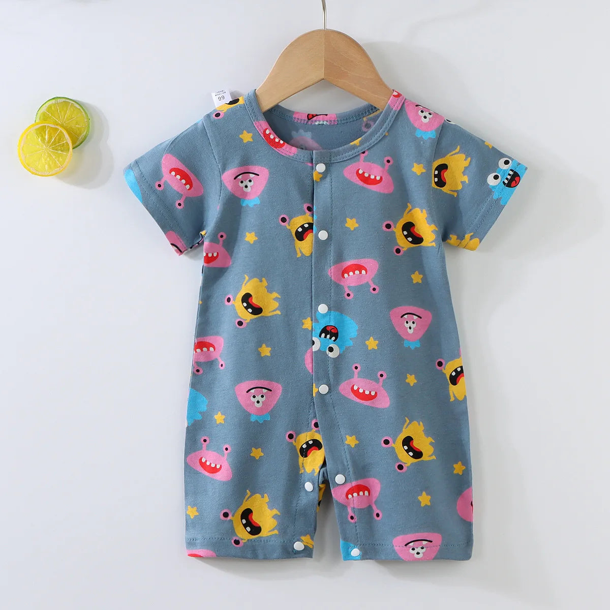 Baby Kurzarm-Onesies Kletter-Strampler