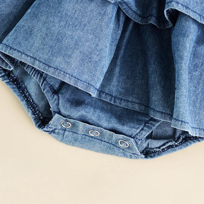 Ärmelloser Jeans-Overall für den Sommer für Babys