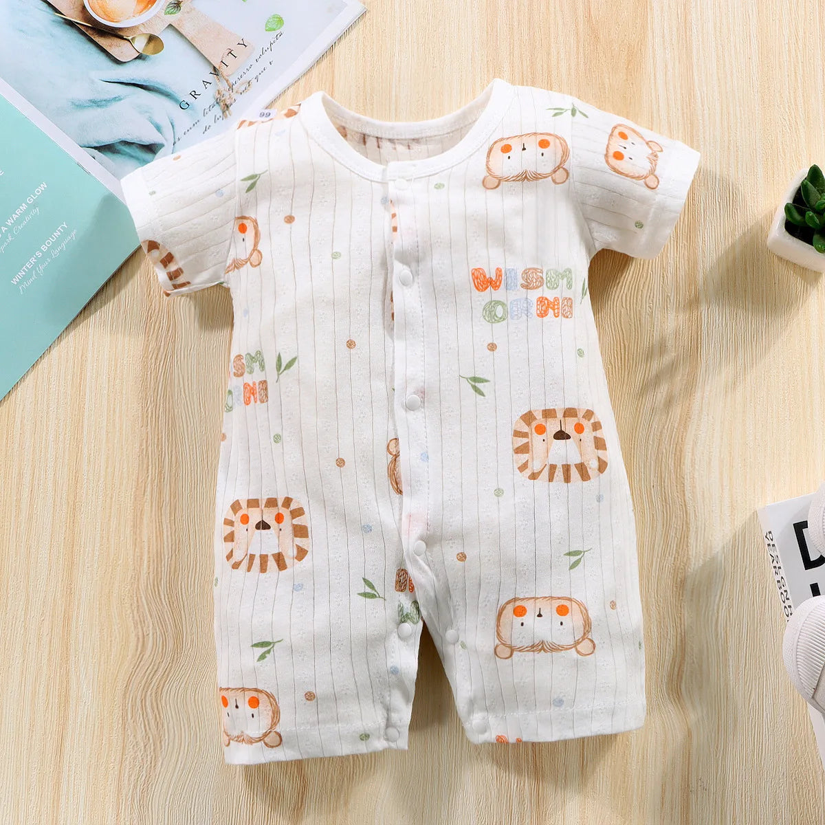 Baby Kurzarm-Onesies Kletter-Strampler