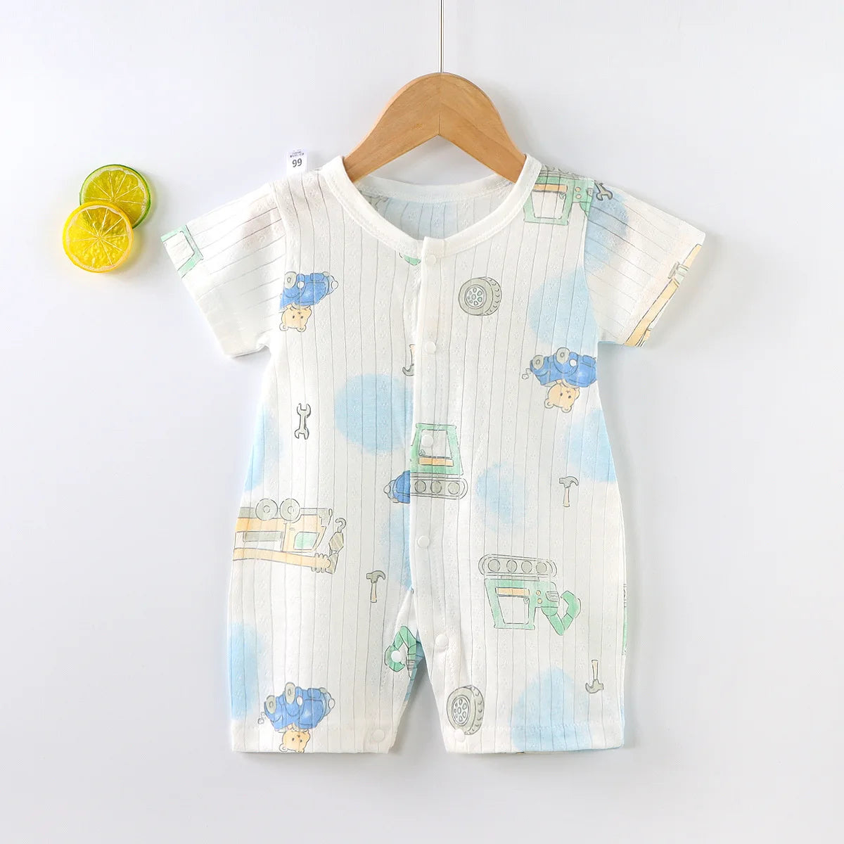 Baby Kurzarm-Onesies Kletter-Strampler