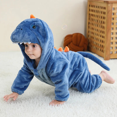 Baby söta dinosaurie kostymer Romper