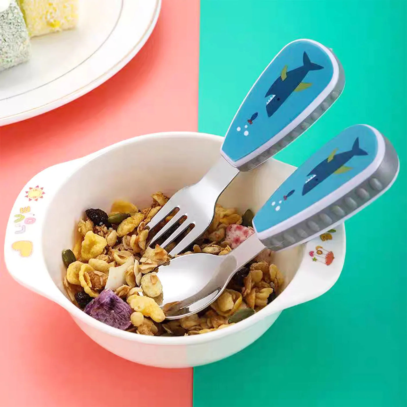 Children's Stainless Steel Spoon Fork Set