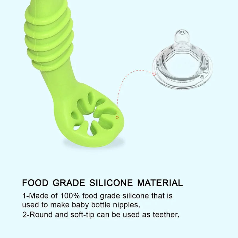 Baby Silicone Grinding Training Spoon